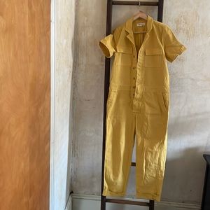 Yellow madewell jumpsuit
